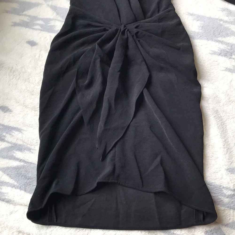 ba&sh Kiari Draped Mini Dress Black XS - Picture 7 of 16
